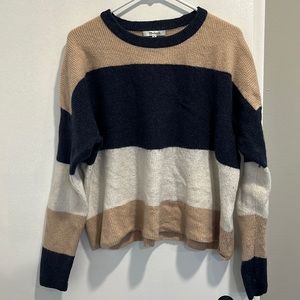 Tri-color Oversized Sweater